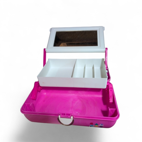 Caboodles Bright Pink Cosmetic Organizer - Picture 3 of 4